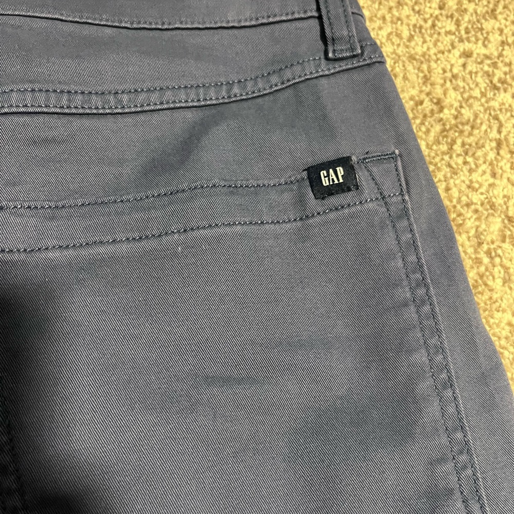 Gap Men’s Navy Straight Leg Pants Size 34x30 Flat Front Casual - Picture 8 of 12